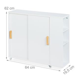 Northix Nischenschrank mit Rollen  