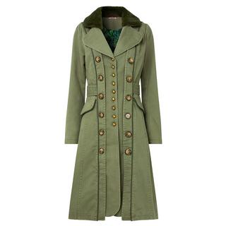 Joe Browns  Manteau Militaire Longiligne Col Fausse Fourrure 