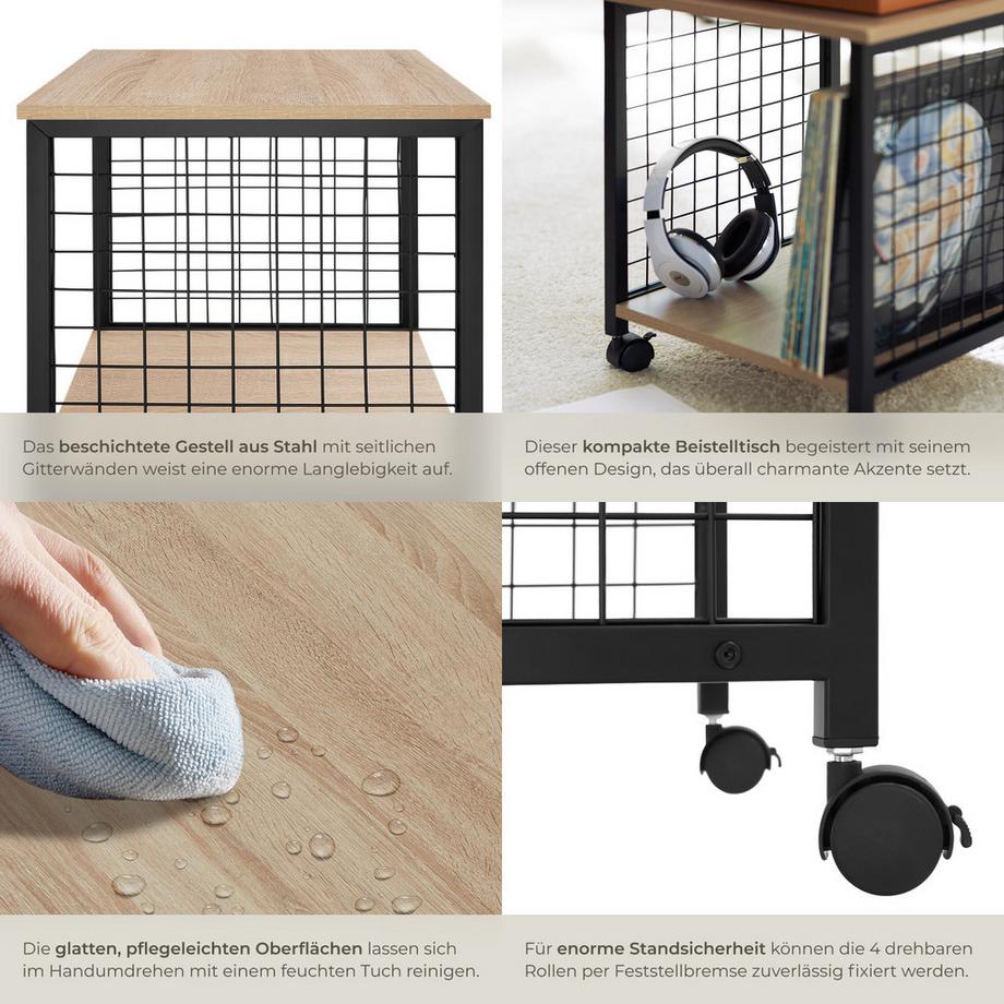 Tectake Tavolino Gary Stile industriale  