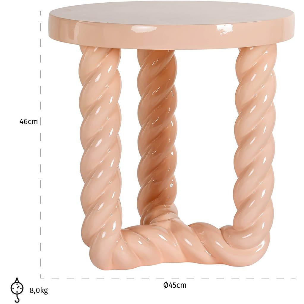 mutoni Table d'appoint Rosly rose  