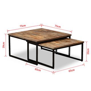 VidaXL Table basse bois  