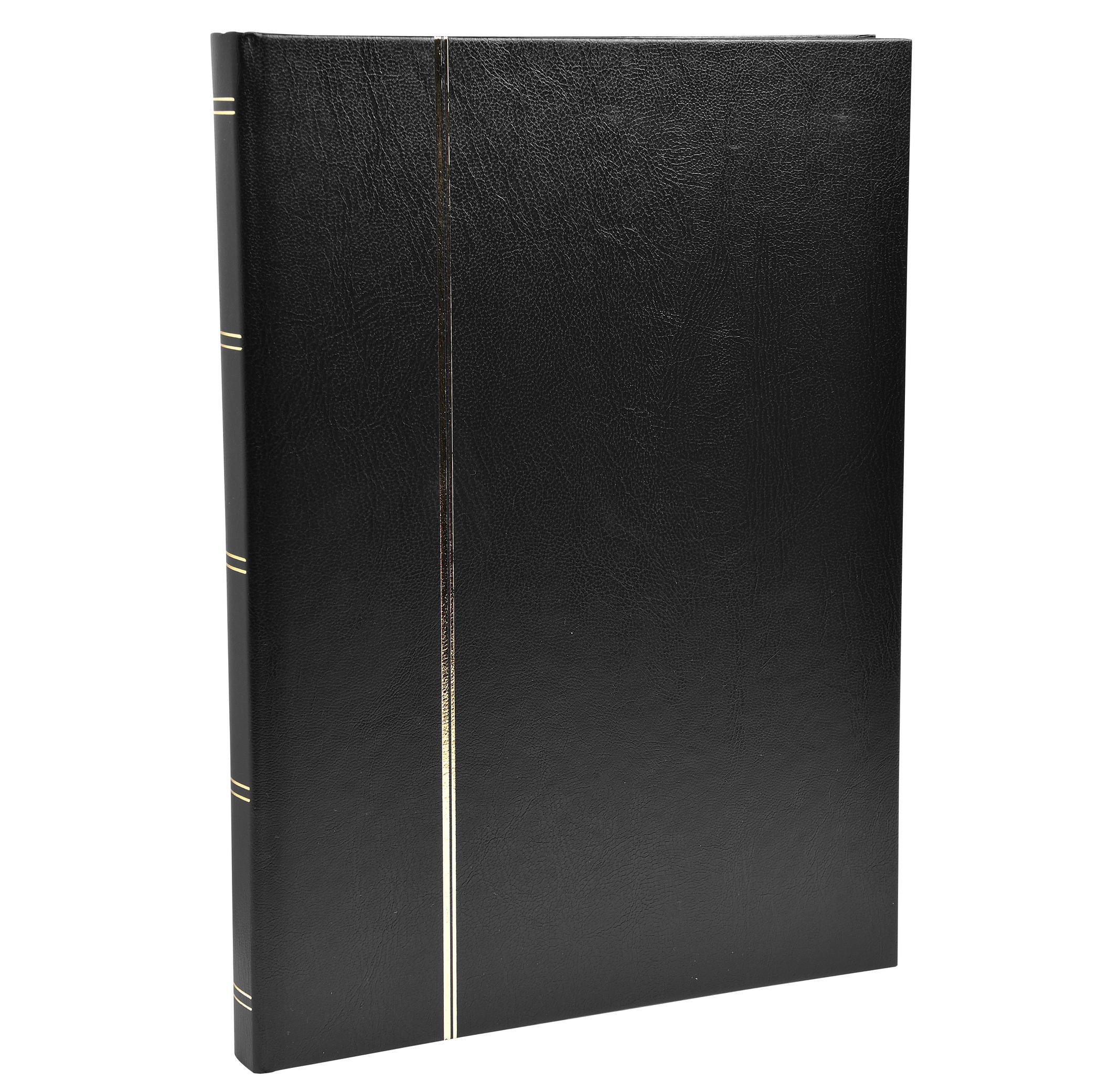 Exacompta Album de timbres simili-cuir 64 pages noires - 22,5x30,5 cm  