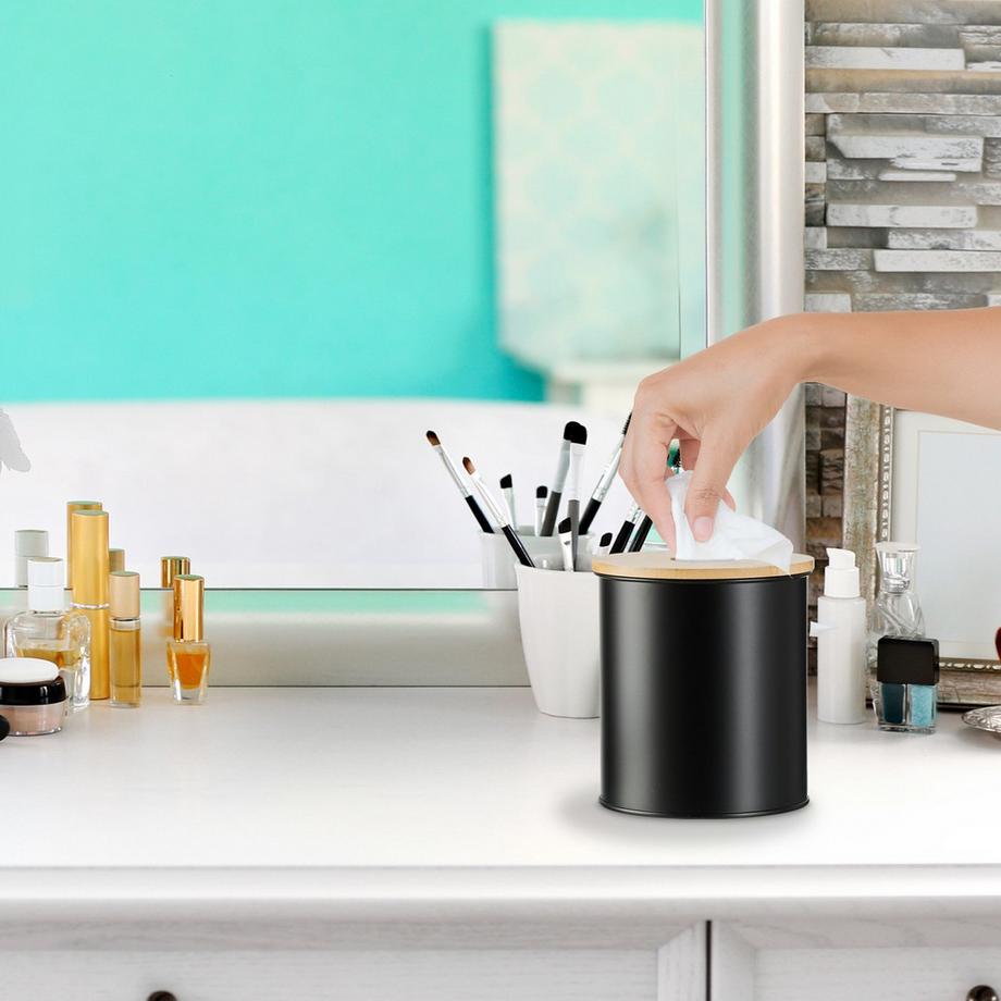 B2X Secchiello per cosmetici da 2 litri con coperchio in bambù  