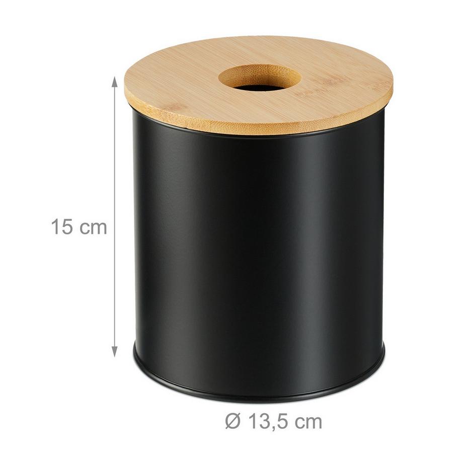 B2X Secchiello per cosmetici da 2 litri con coperchio in bambù  