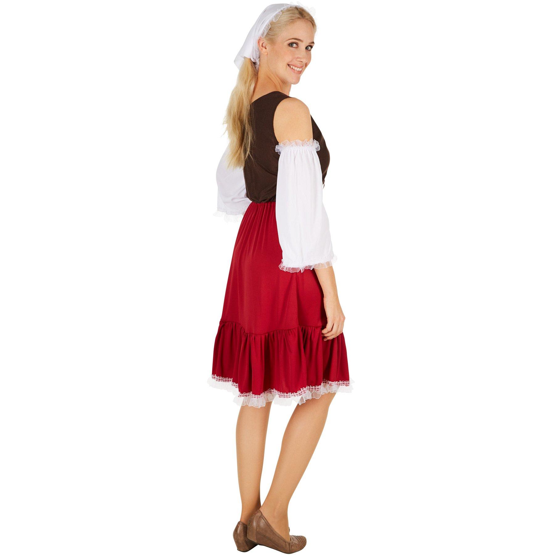 Tectake  Costume da donna - Serva medievale 