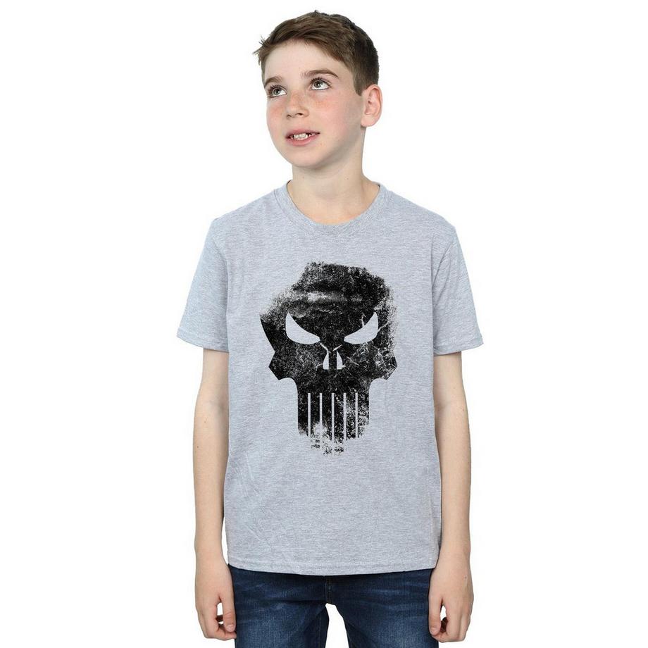 MARVEL  The Punisher Distrressed Skull TShirt 