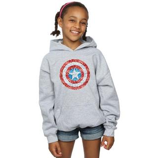 MARVEL  Captain America Pixelated Shield Kapuzenpullover 