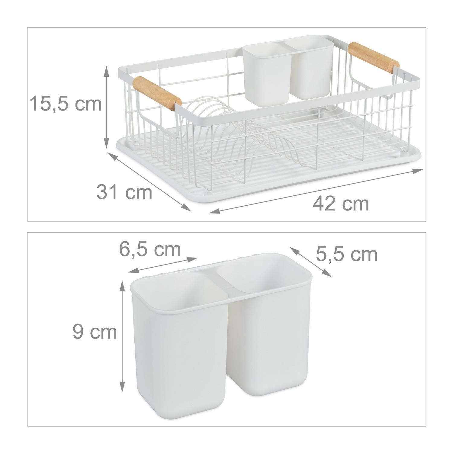Northix Geschirrablauf mit Auffangschale  