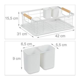 Northix Geschirrablauf mit Auffangschale  