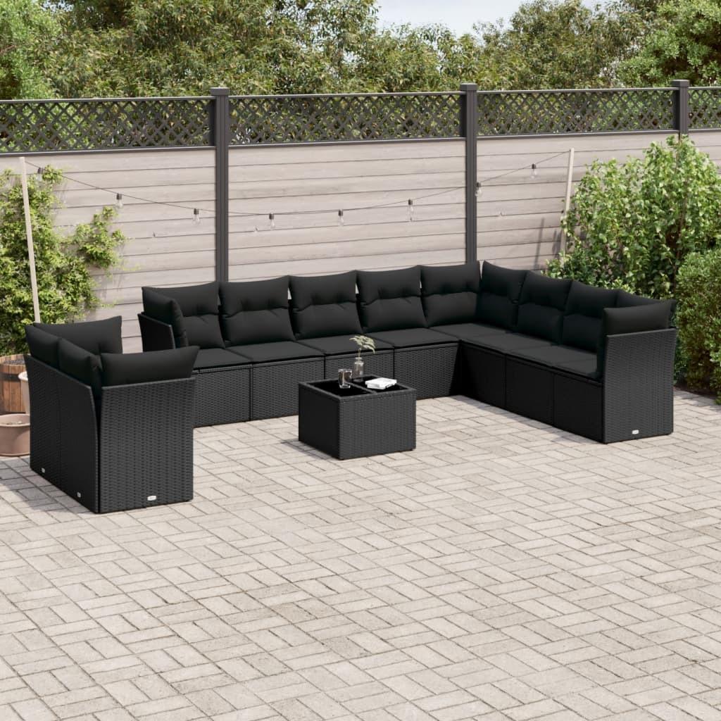 VidaXL set divano da giardino Polirattan  