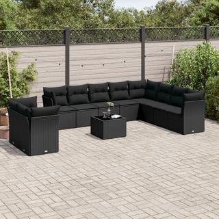 VidaXL set divano da giardino Polirattan  