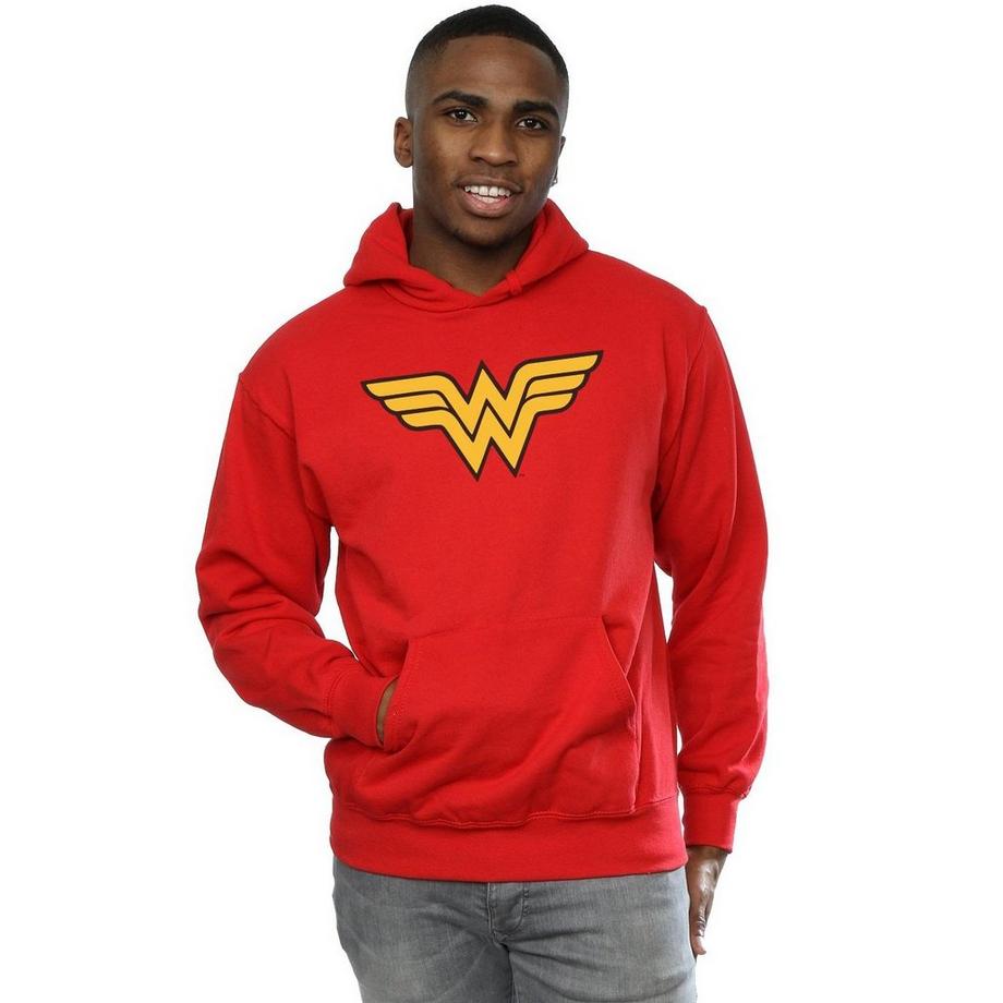 DC COMICS Wonder Woman Logo Felpa con Cappuccio  