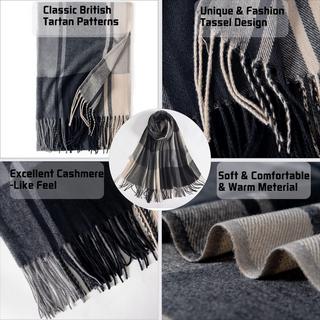 Only-bags.store Karierter Kaschmir-Feeling Oversized Schal  