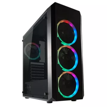 Gaming 703B - Quad-Luxx Midi Tower Schwarz