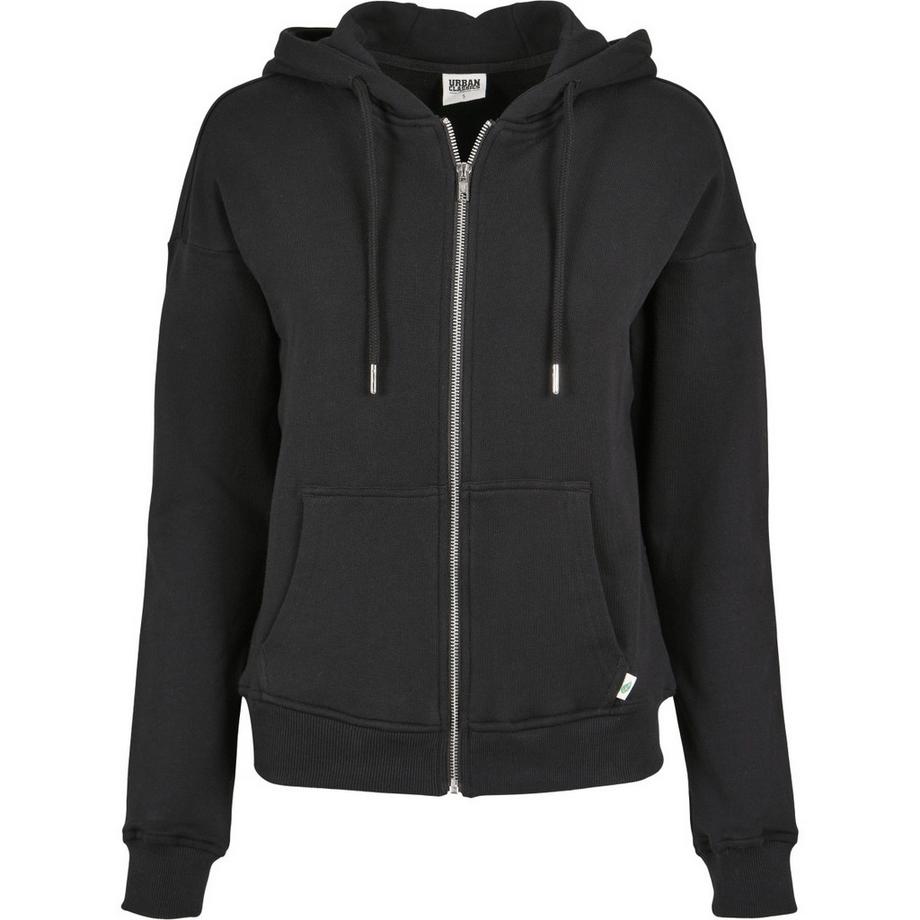 kapuzenpullover, damen organic terry zip