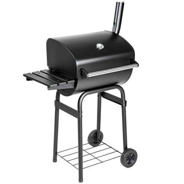 Image of Tectake Holzkohlegrill mit Deckel und Thermometer - 48cm