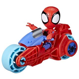 Hasbro  Marvel Spidey e I Suoi Fantastici Amici, Spidey con moto, action figure di Spidey con motocicletta giocattolo, giocattoli per bambini e bambine dai 3 anni in su 