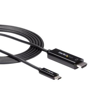 STARTECH.COM  StarTech.com 2m USB-C auf HDMI Kabel - 4K 60Hz USB Typ C zu HDMI 2.0 Video Adapterkabel - Thunderbolt 3 kompatibel - Laptop zu HDMI Monitor/Display - DP 1.2 Alt Modus HBR2 - Schwarz 