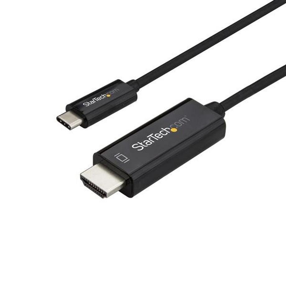 StarTech.com 2m USB-C auf HDMI Kabel - 4K 60Hz USB Typ C zu HDMI 2.0 Video Adapterkabel - Thunderbolt 3 kompatibel - Laptop zu HDMI Monitor/Display - DP 1.2 Alt Modus HBR2 - Schwarz