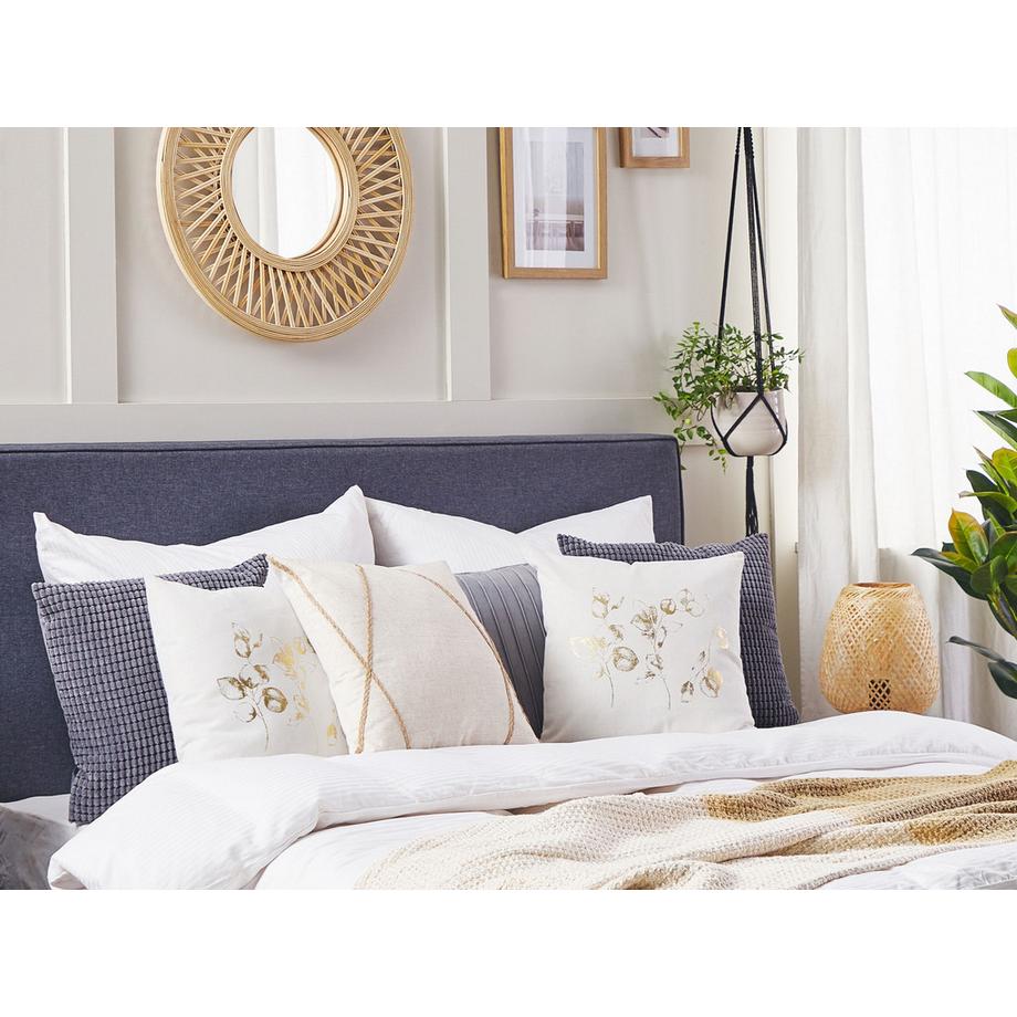 Beliani Dekokissen 2er Set aus Polyester Modern GOMPHRENA  