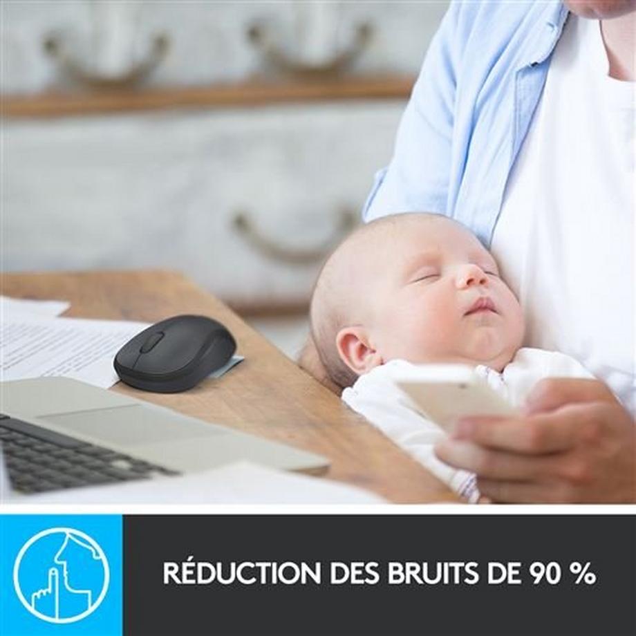 Logitech  Logitech M220 Silent Mouse wireless Senza fili (radio) Ottico Nero 3 Tasti 1000 dpi 