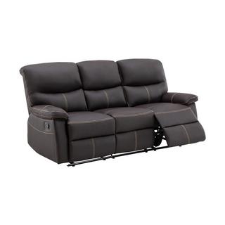 Vente-unique Couchgarnitur Relax 3+1 - Kunstleder - Braun - CANBY  