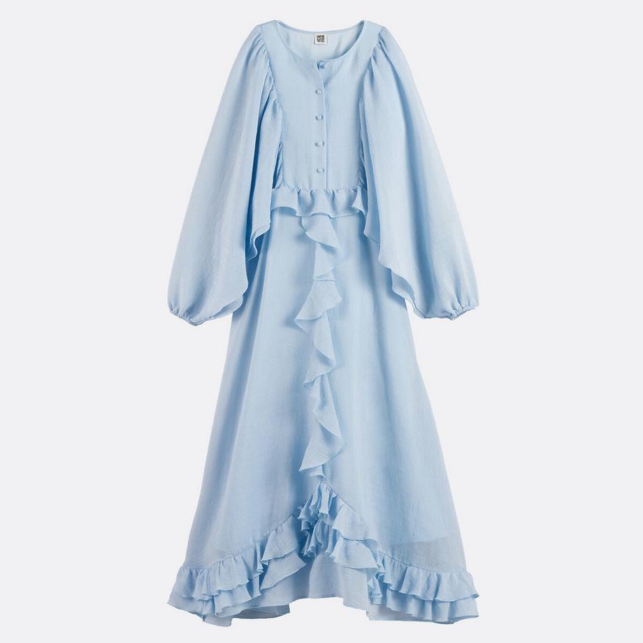 La Redoute Collections Langes Kleid mit Volants Puffärmeln  