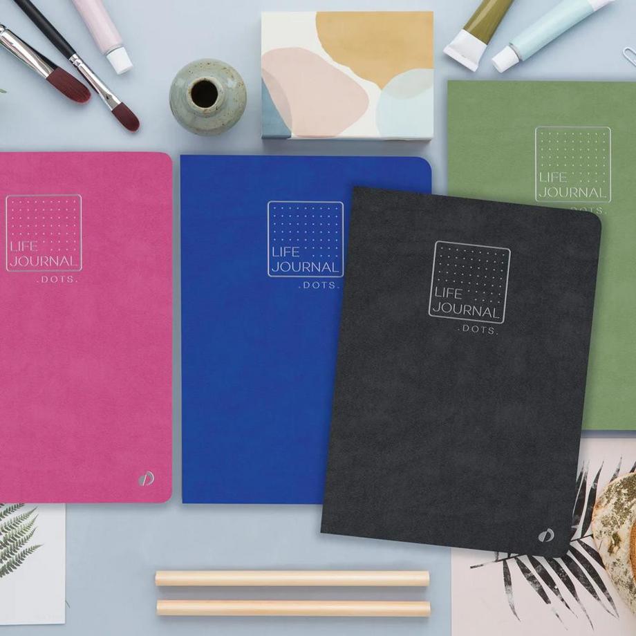 QUO-VADIS NOTIZHEFT 21 DOTS POINT ML Life Journal - 15x21 cm  