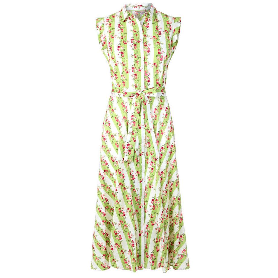 Joe Browns Gestreiftes geblümtes tailliertes Kleid  