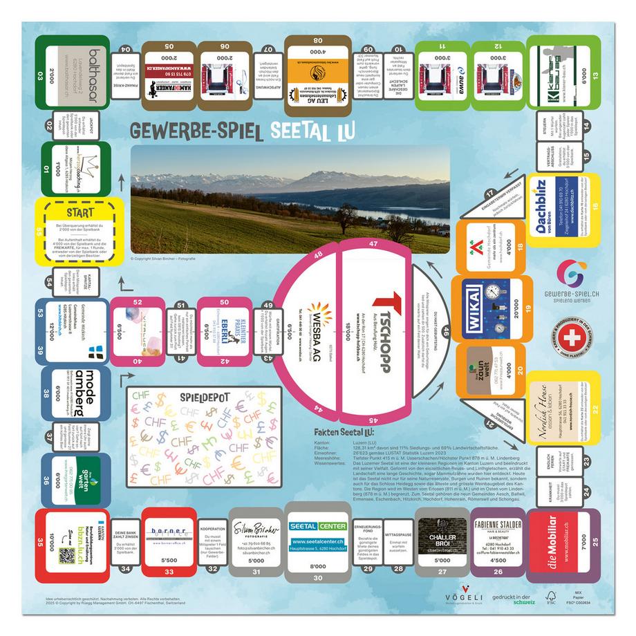 GEWERBE-SPIEL  Brettspiel SEETAL LU (Deutsch) 