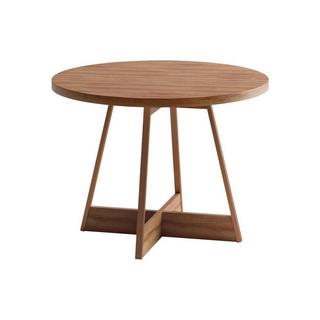 Vente-unique Table à manger 2 couverts - Naturel Foncé - EVILIO  