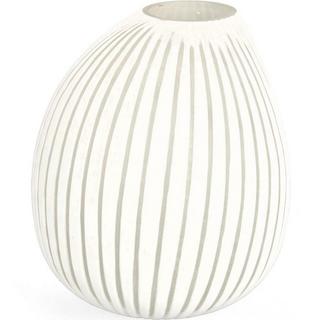 mutoni Vase Mattala blanc rond 27  