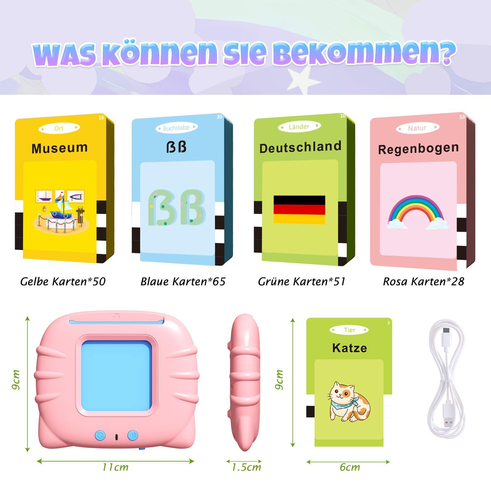 Activity-board  Speaking flashcards German,194 feuilles de flashcards 388 mots pour apprendre l'allemand 