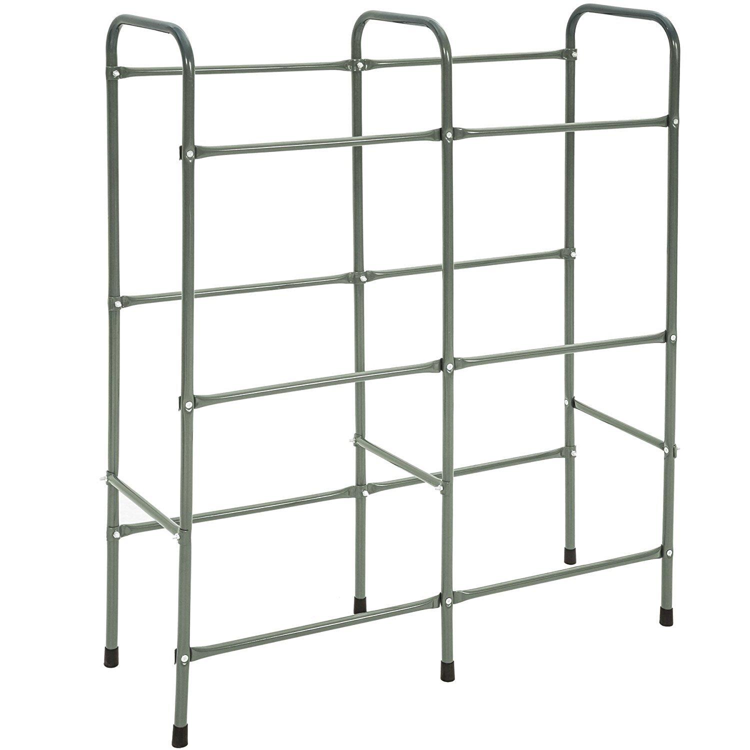 Tectake Scaffale a ripiani per casse di bevande  