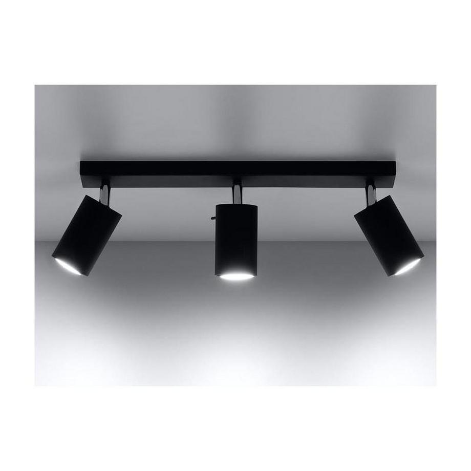 OZAIA Plafonnier 3 lampes design RANDY acier  