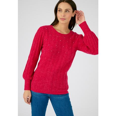 Damart  Pullover aus Alpaka-Mischung mit Strasssteinen 