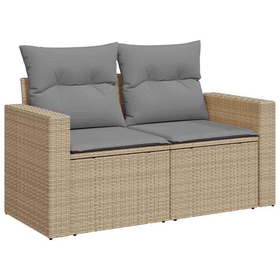 VidaXL set di divani da giardino Polirattan  