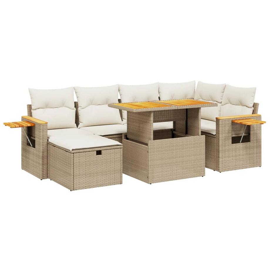 set divano da giardino Polirattan