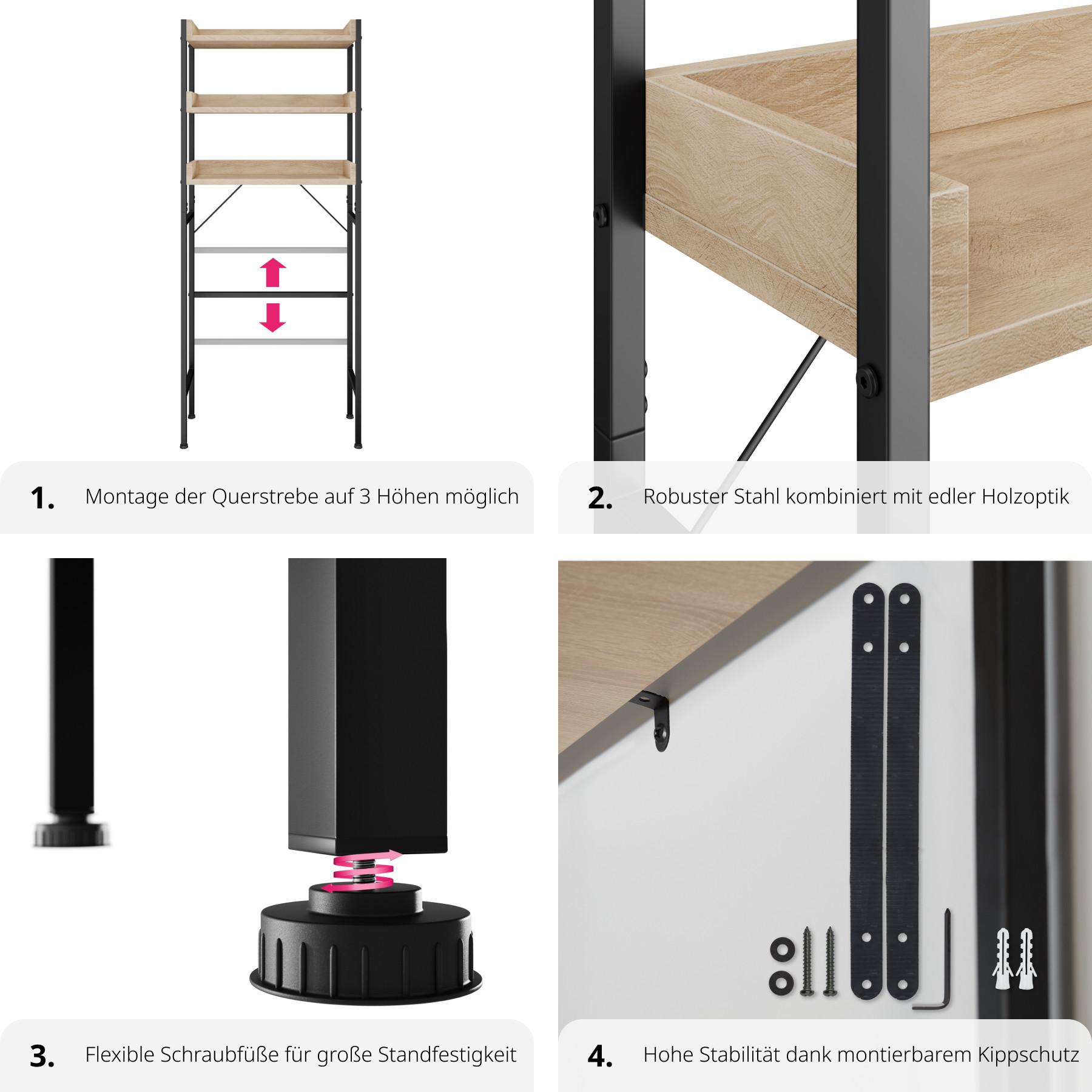 Tectake Badezimmerregal Seattle  