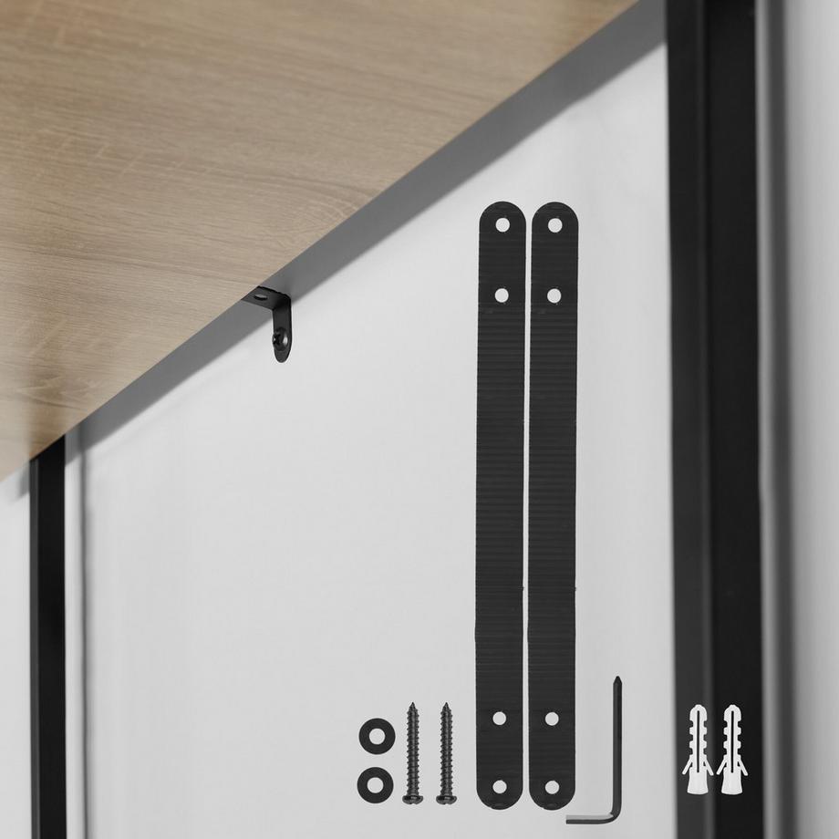 Tectake Badezimmerregal Seattle Industrial Style Holz und Stahl  