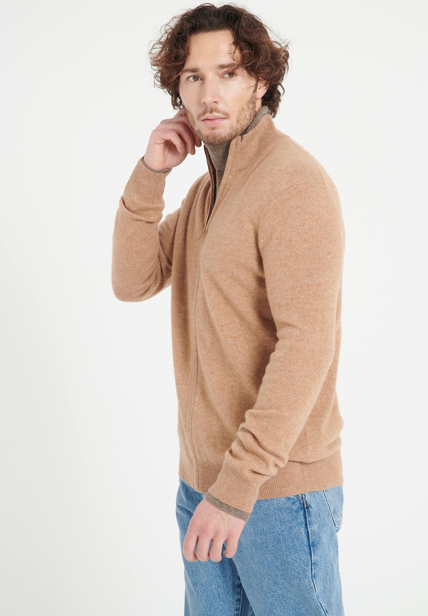 Studio Cashmere8  LUKE 8 Gilet con zip - 100% cashmere 