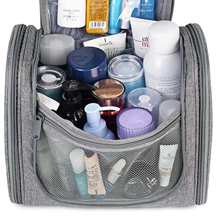 Only-bags.store  Trousse de toilette - Trousse de toilette Cosmetic Bag - Wash Bag, A-Grey (Large), Grey (large) 