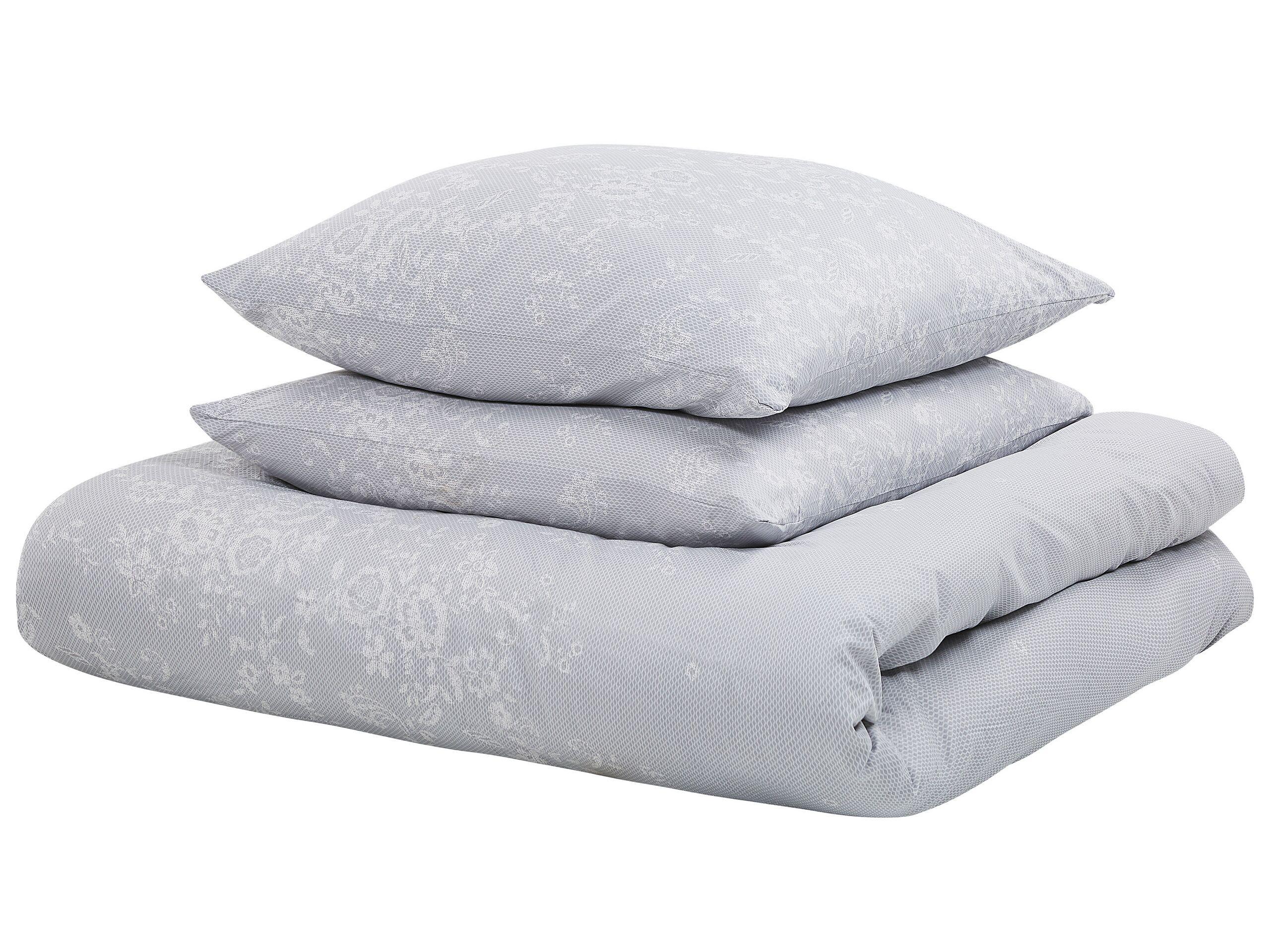 Beliani Morningside Klassisches Baumwollsatin Bettwäsche-Set  