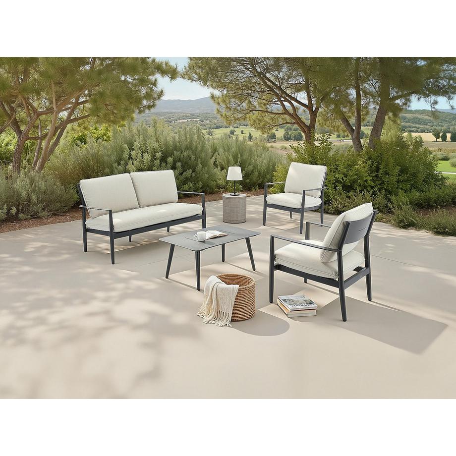 Vente-unique Gartensitzgruppe im Set TAVINYA  