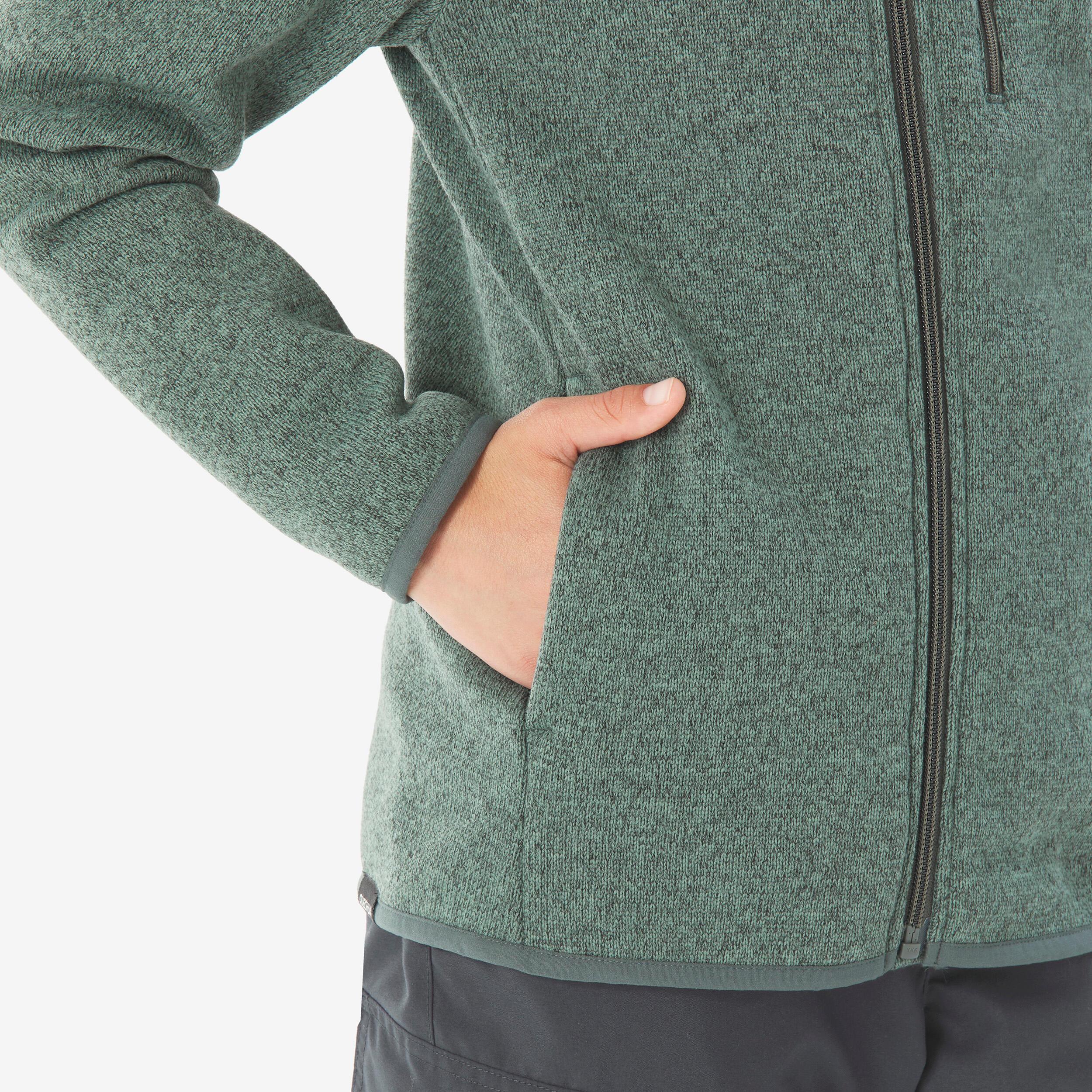 QUECHUA Kinder warme Wander Fleecejacke  