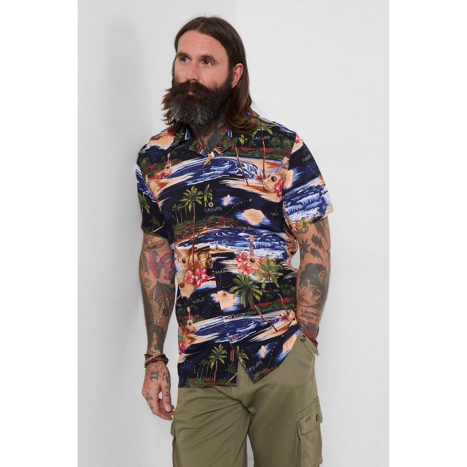 Joe Browns Camicia Stampa Isola con Collo Aperto  
