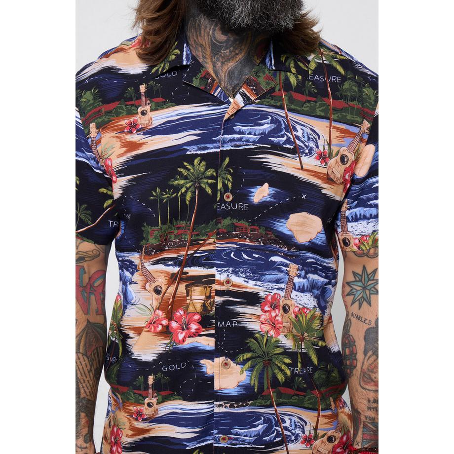 Joe Browns Camicia Stampa Isola con Collo Aperto  