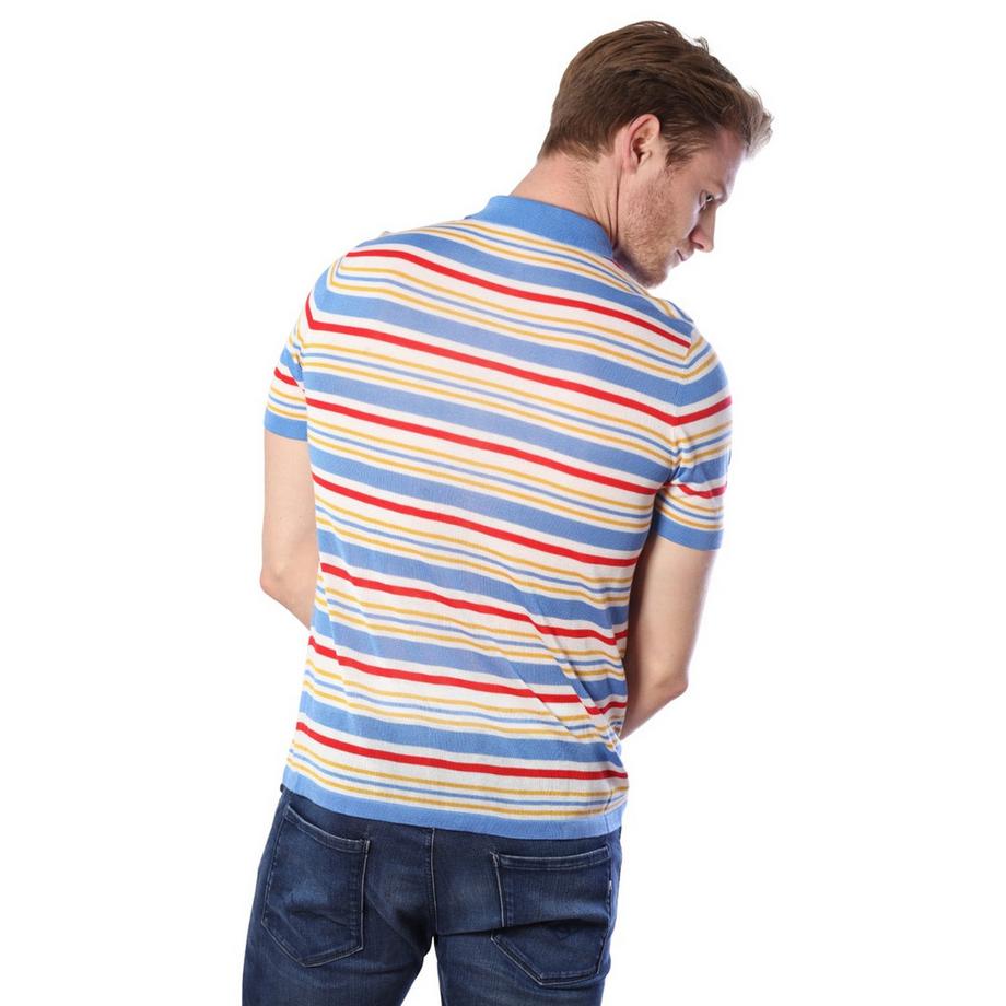 Bellemere New York Fantasy Stripe Tencel Polo  