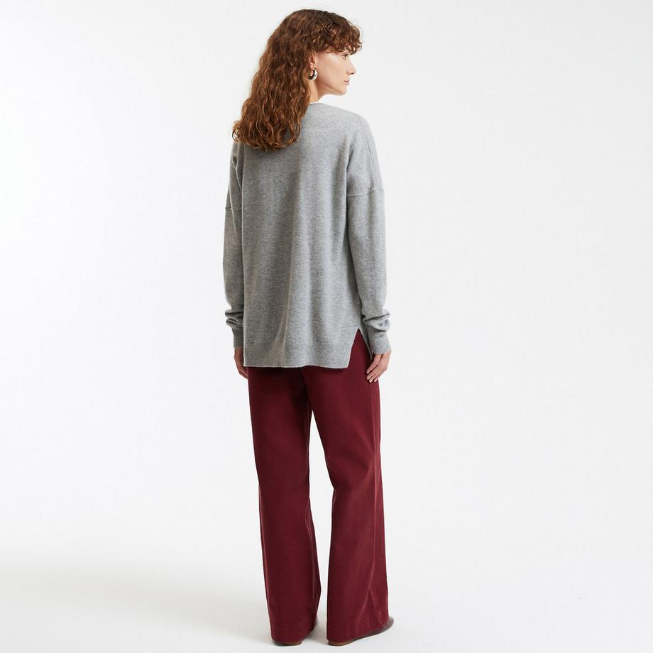 La Redoute Collections Maglione in cashmere a maglia fine scollo a V  