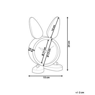 Beliani Horloge en Métal Industriel THUSIS  